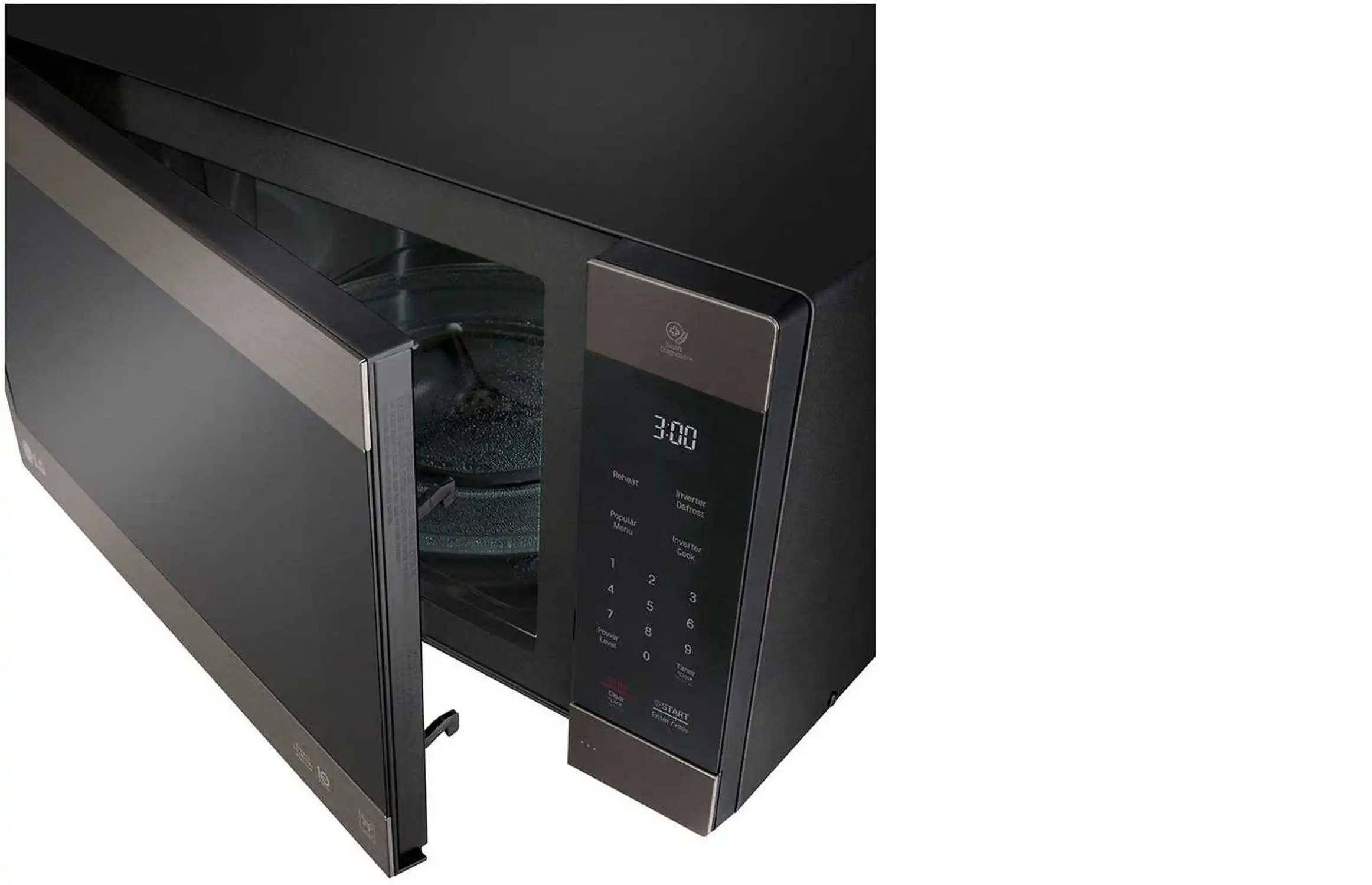 ميكروويف ال جي، انفرتر سمارت، 56 لتر، اسود / ستانلس ستيل - MS5696HIT