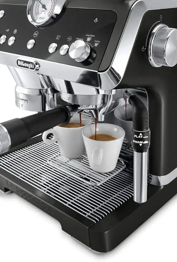Delonghi Espresso Coffee Maker, 1450 Watt, Black - EC9335-BK international warranty