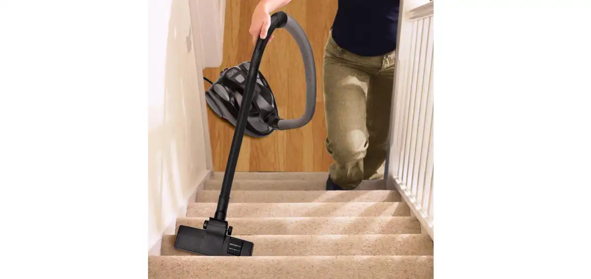 Black & Decker Wet & Dry Drum Vacuum Cleaner, 1380W, 1.6 L, Grey / Black - VM1450