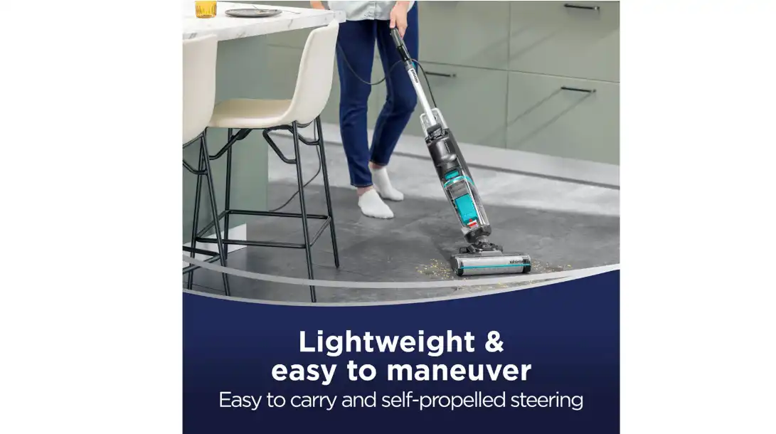 Bissell CrossWave HF2 Wet & Dry Hard Floor Vacuum Cleaner, 420W, Black - 3845E