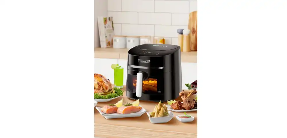 Black & Decker 8x1 Air Fryer, 1800 Watts, 7.2 Liters, Digital Touch Screen, Black - AF7210