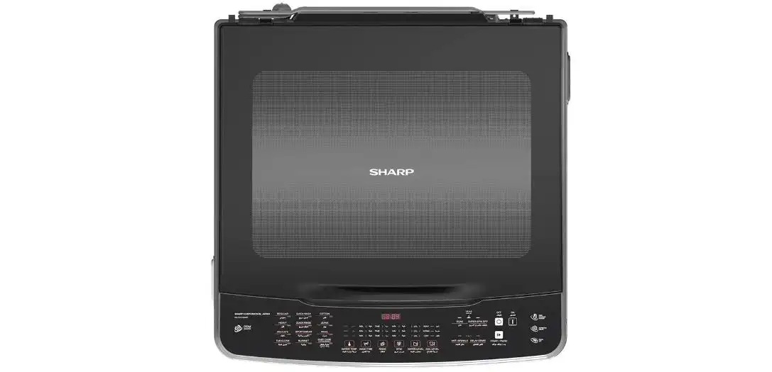 SHARP Washing Machine Automatic Washing Machine, 17 Kg, DDM Inverter, Pump, Stainless - ES-TD17GSSP