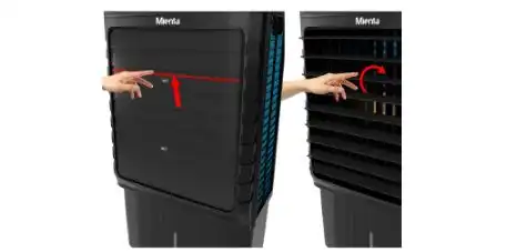 Mienta Air Cooler, 85 L, 2 Tanks, 3 Speeds, Black - AC49338A