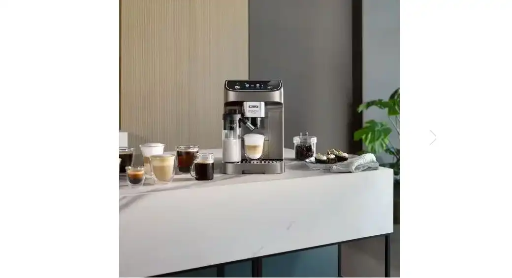 ماكينة قهوة ديلونجي Magnifica Plus أوتوماتيكية بالكامل، 15 بار، أسود تيتانيوم – ECAM320.70.TB
