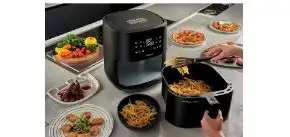 Kenwood Digital Air Fryer, 9 Liter, 1500 Watt, Black - HFP92.000BK ( Raya Warranty )