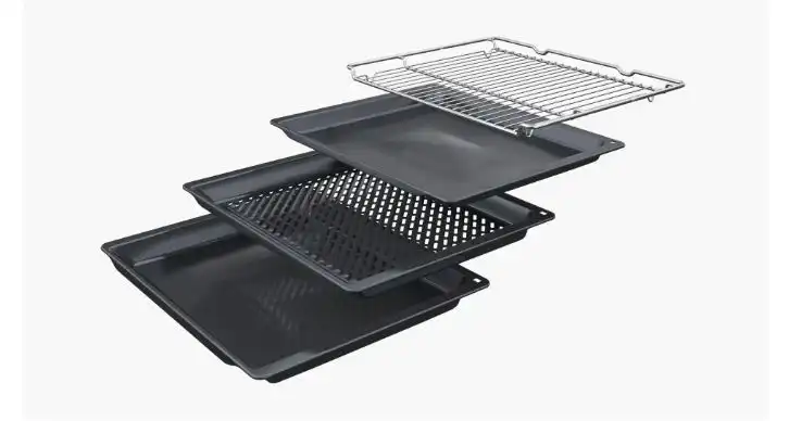 Bosch Serie 6 Built-in Oven with Added Steam, 71 L , 60 cm, Black – HRG232EB3