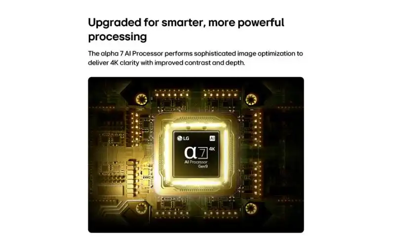 تلفزيون سمارت ال جى AI QNED70، مقاس 50 بوصه، QNED MiniLED، بدقة 4K UHD، بريسيفر داخلي - 50QNED70B6T