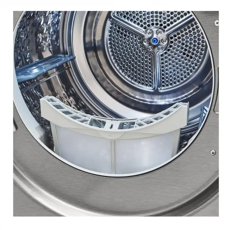 مجفف إل جى بالمكثف وتحكم عن بعد، 10 كيلو، فضي-  RH10V9PV2W