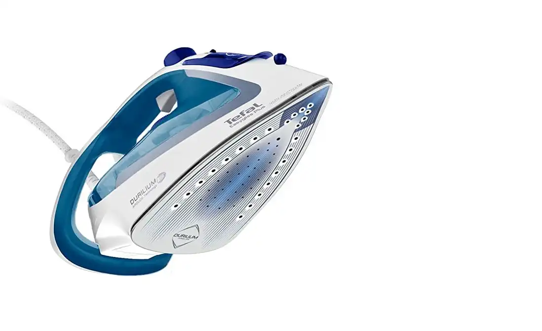 Tefal Easygliss Plus Steam Iron, 2700 Watt, Aqua Blue / White - FV5751E2