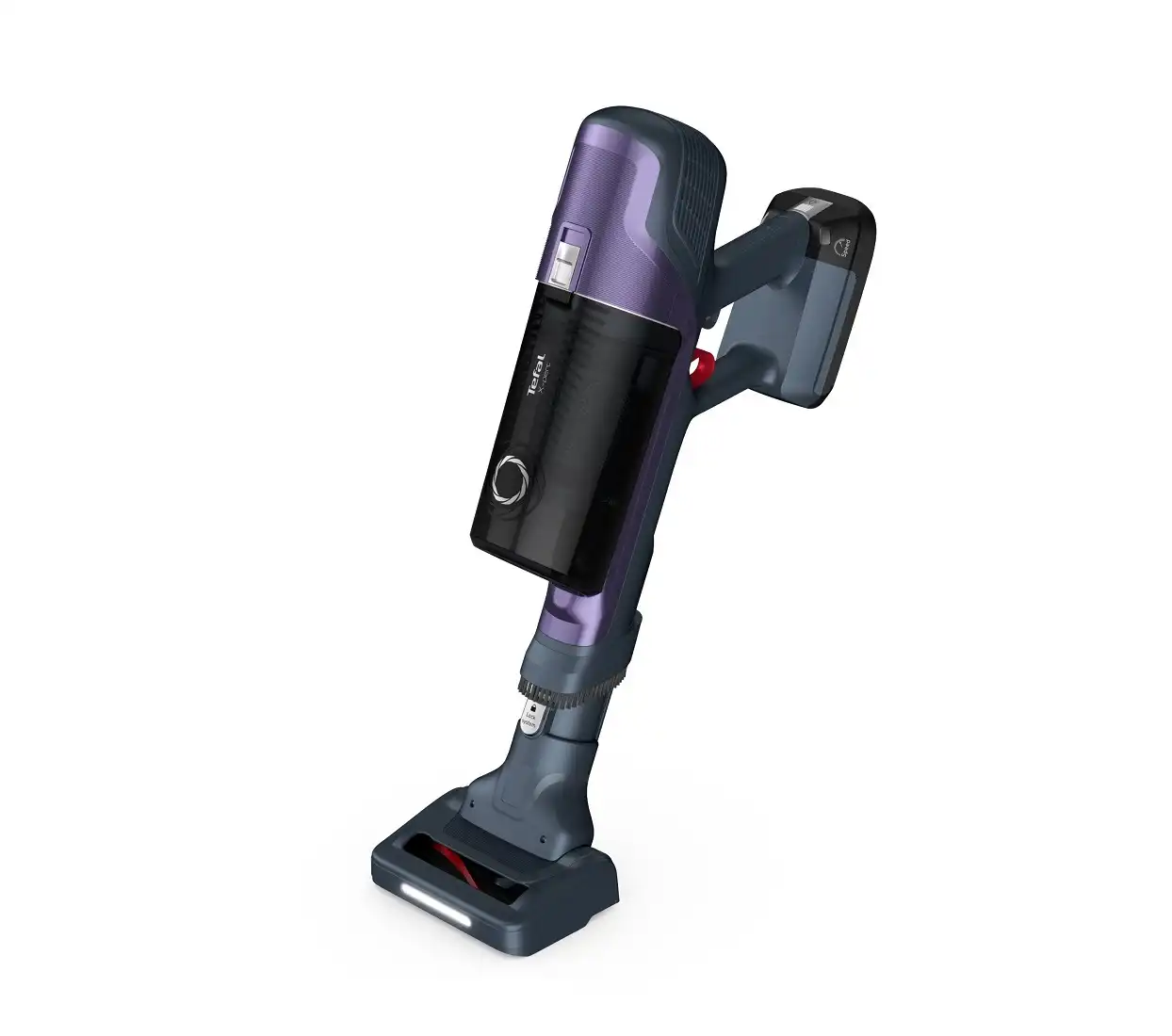 Tefal X-Pert Cordless Vacuum Cleaner, 100 W, Grey / Purple - TY6838WO