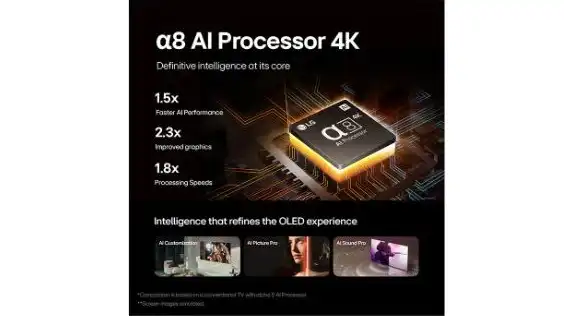 تلفزيون ال جي OLED B4، سمارت، 65 بوصة، 4K، برسيفر داخلي مع ريموت ماجيك، OLED65B46LA - 2024