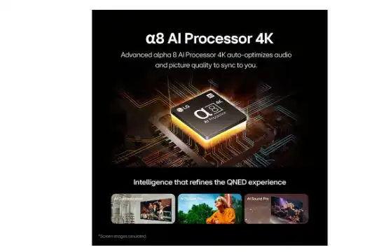 تلفزيون ال جي OLED QNED86T، سمارت، 65 بوصة، 4K، برسيفر داخلي مع ريموت ماجيك، 65QNED86T6A - 2024