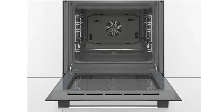 Bundle of Bosch 5 Burners Gas Built-In Hob, 75 cm, Black - PPQ7A6B20 With Series 4 Built-in Electric Oven, with Grill, 66 Liters, Stainless steel - HBJ534ES0