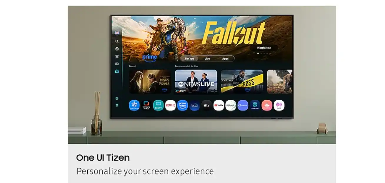 تلفزيون سامسونج QLED سمارت 50 بوصة، 4K، أسود - 50Q8F