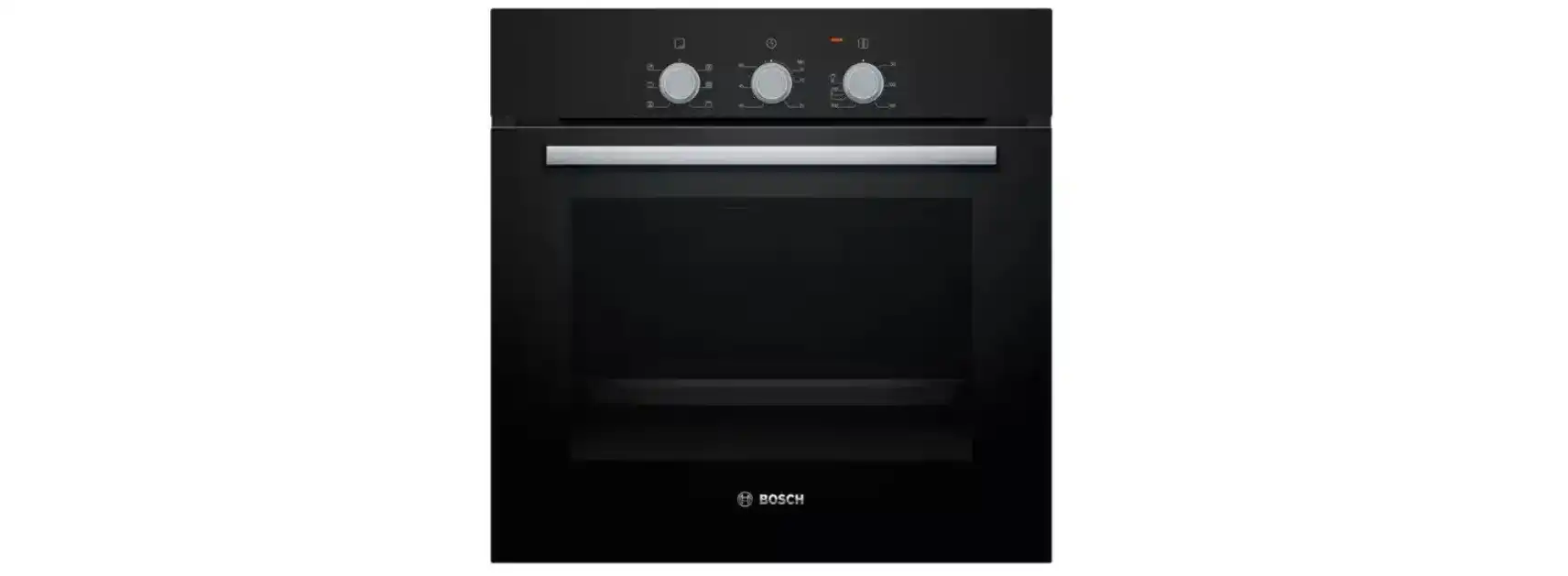 Bundel of Bosch Serie 6 Gas hob, 60 cm, Black - PCP6A6B90 + Bosch Series 2 Built-in Wall-Mounted Cooker Hood, 360 m³/h, 60 cm, Silver / Black - DWK63PJ61T
