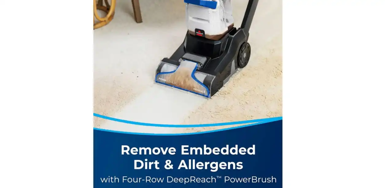 مكنسة غسيل السجاد والمفروشات PowerClean 2X بيسيل، 3.7 لتر، 700 وات، أسود - 3878K