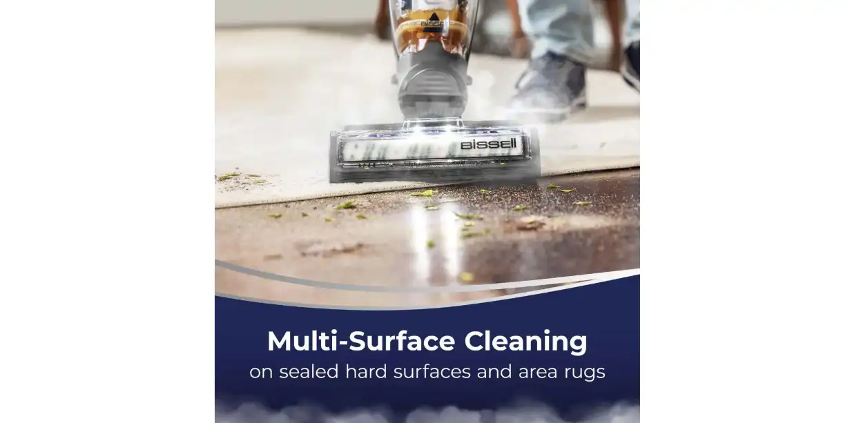 Bissell CrossWave Hydrosteam All in One Vacuum Cleaner, 1100W, Grey - 3527E 