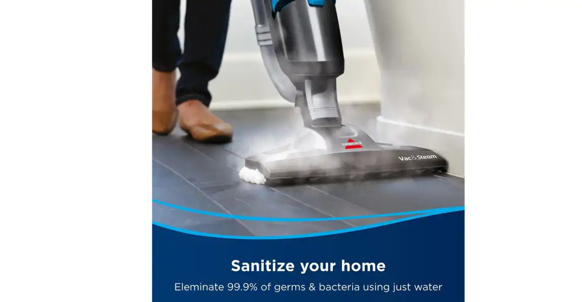 Bissell Vac & Steam All in One and Steam Mop, 1600W, Grey - 1977E