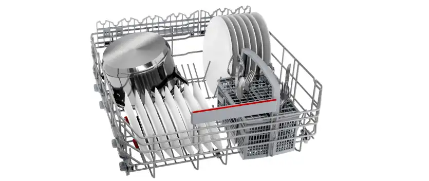Bosch Dishwasher, 14 Place Settings, 8 Programs, Wi-Fi, 60 cm, Stainless Steel - SMS6ECI83T