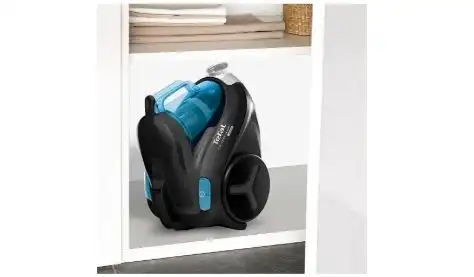 مكنسة كهربائية بحاوية تيفال Compact Power بدون كيس، 750 وات، 1.5 لتر، اسود / ازرق - TW3751EG