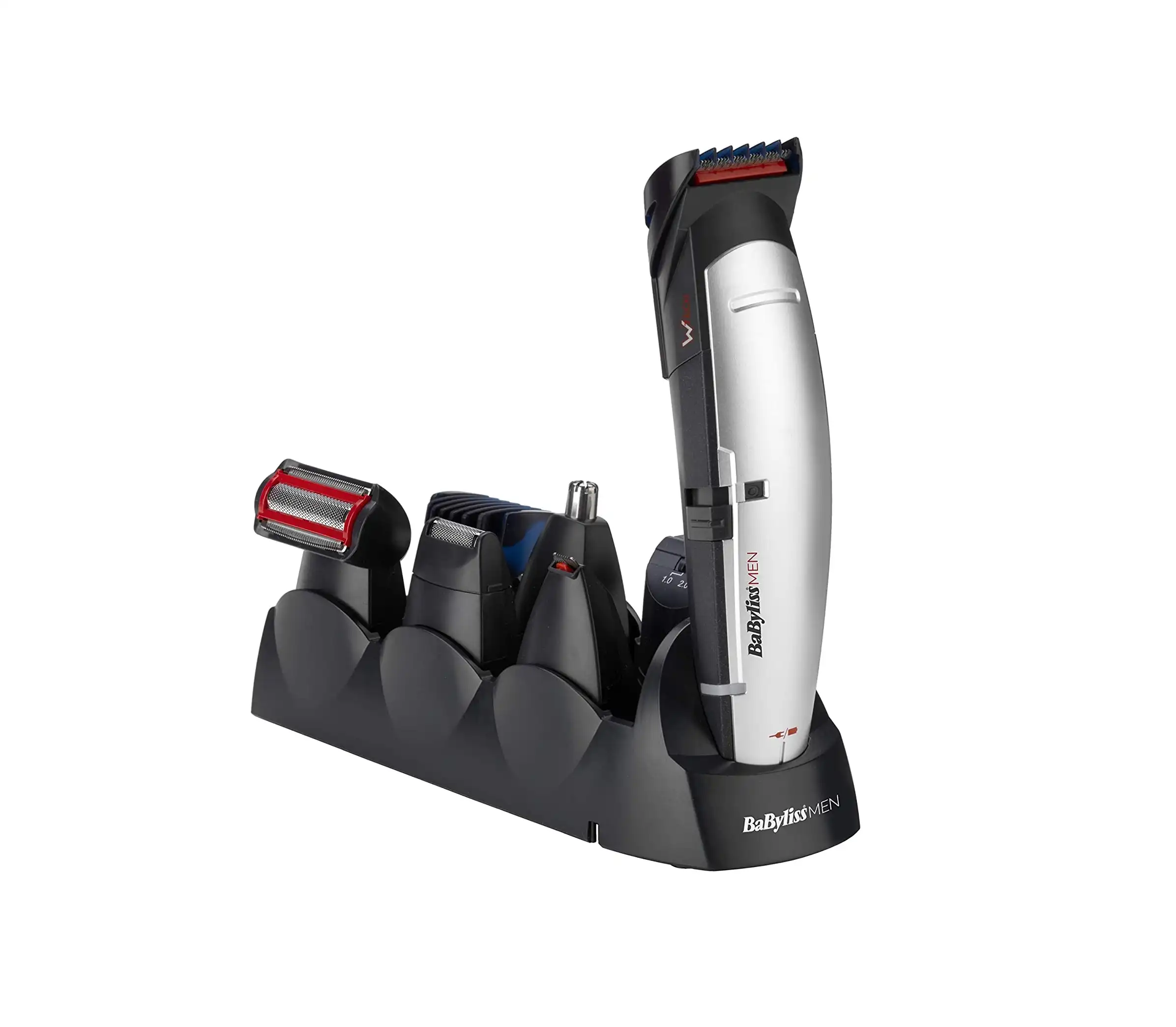 Babyliss Men Hair Trimmer, Black Silver - E837E