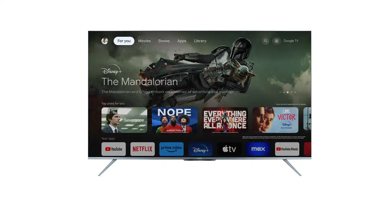 SHARP 4K Smart Frameless TV 65 Inch Built-In Receiver - 4T-C65FL6EX