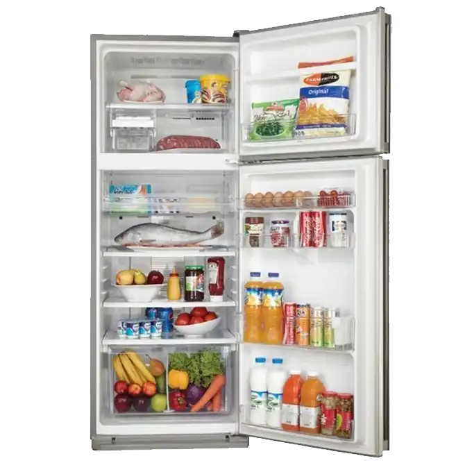 SHARP Refrigerator No Frost 385 Liter , 2 Doors, Silver - SJ-48C(SL)