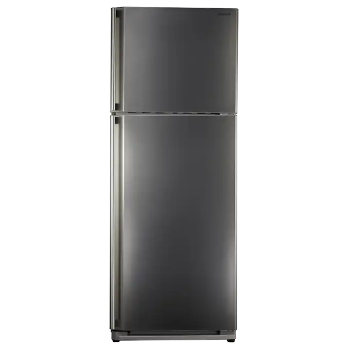 شارب ثلاجة  نوفروست، 2 باب، سعة 450 لتر، استانلس ستيل - SJ-58C(ST)