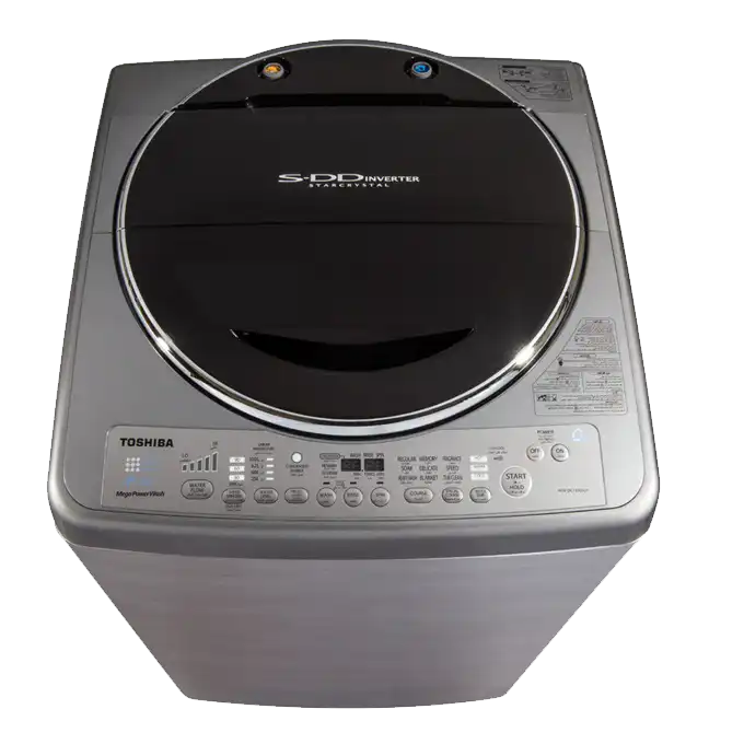 TOSHIBA Top Loading Washing Machine with SDD Inverter Motor, 13 Kg, Silver - AEW-DC1300SUP(SS)