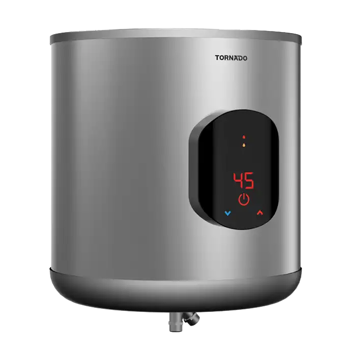 TORNADO Electric Digital Water Heater, 35 Litre, Silver - EWH-S35CSE-S