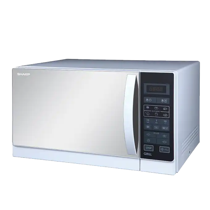 شارب ميكروويف  بشواية ، سعة 25 لتر، 900 واط، أبيض - R-750MR(W)
