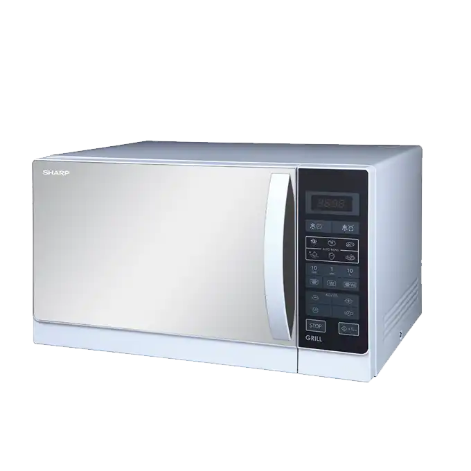 SHARP Microwave With Grill, 25 Liters, 800 Watt, Silver - R-75MR(sl)