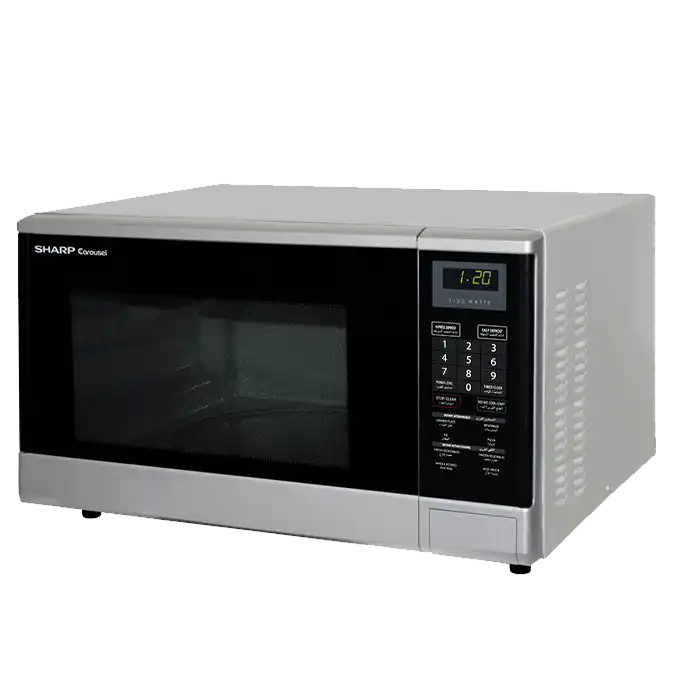 شارب ميكروويف ، سعة 32 لتر ، 1100 واط، فضى - R-340R(S)