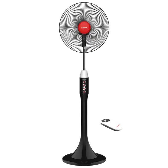 TORNADO Stand Fan with Remote Control, 16 Inch, Black - EFS-111RTL