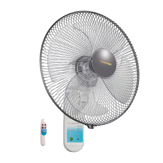 TOSHIBA Wall Fan with Remote Control, 16 Inch, White - EPS30(PS)