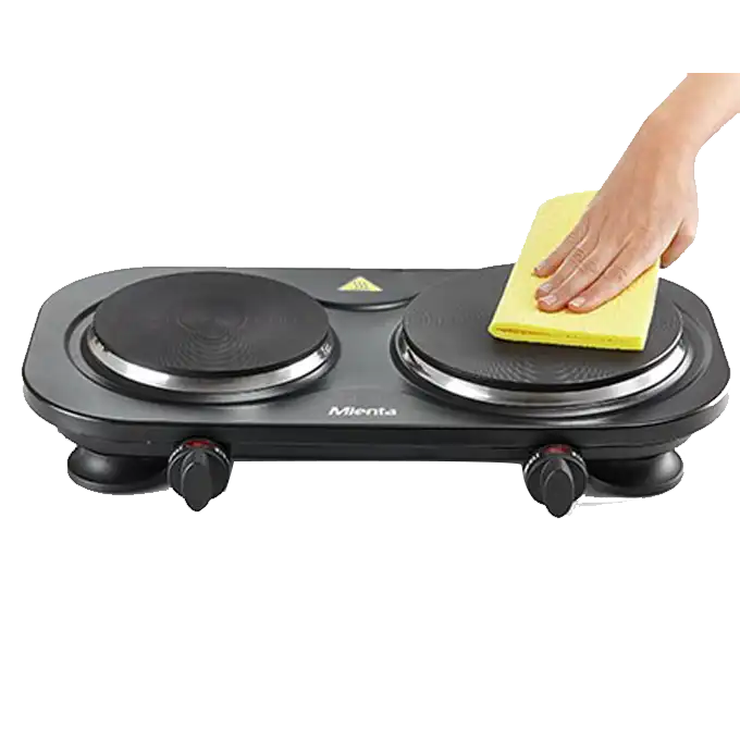 Mienta Duetto Hot Plates, 2 Burners, 2500 Watt - HP41225A