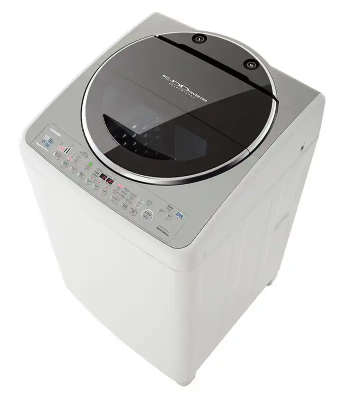 TOSHIBA Top Loading Washing Machine with SDD Inverter Motor, 15 Kg, White - AEW-DC1500SUP
