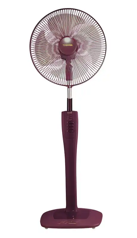 TORNADO Stand Fan without Remote Control, 16 Inch, Grey Or Maroon - EFS-74(PS)