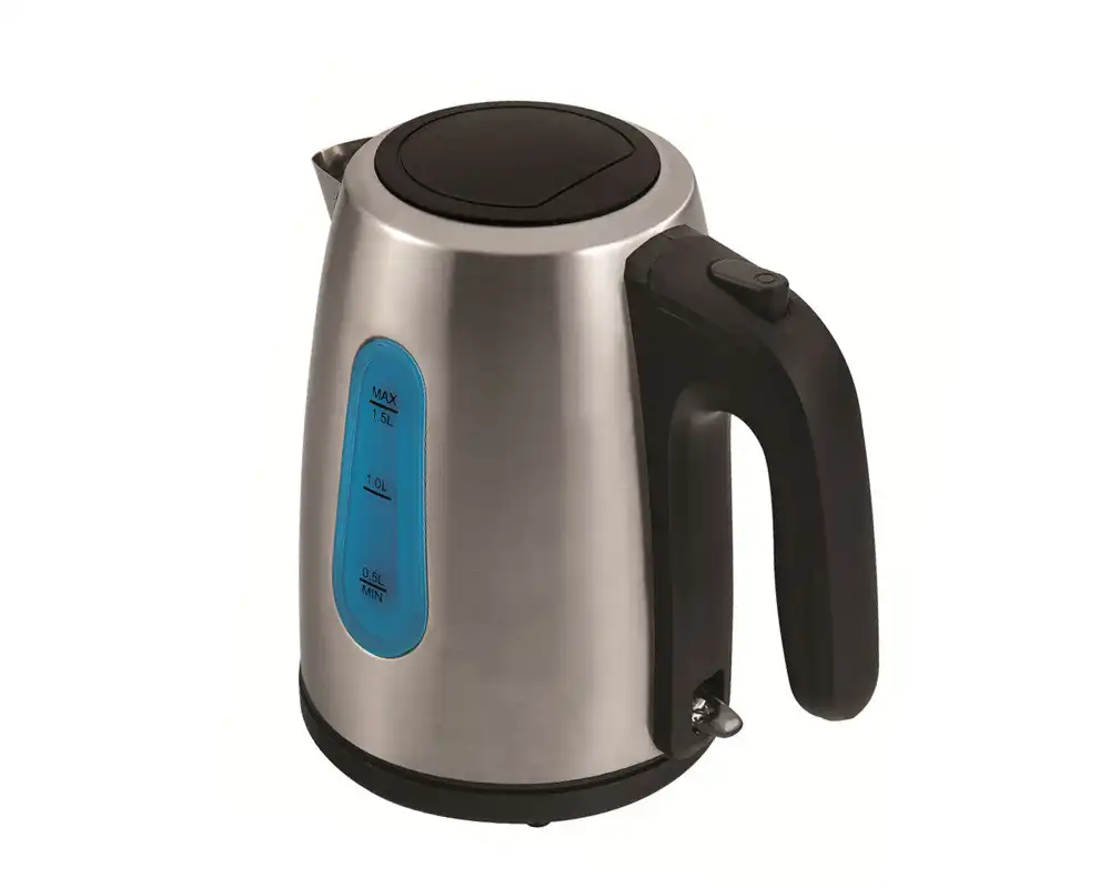 Tornado Stainless Steel Electric Kettle, 1.5 Litre, 2200 Watt, Silver - TKS-2215