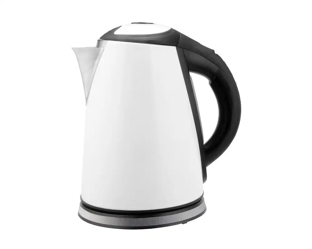 Tornado Stainless Steel Electric Kettle, 1.8 Litre, 1850-2200 Watt, White - TKS-2218 W