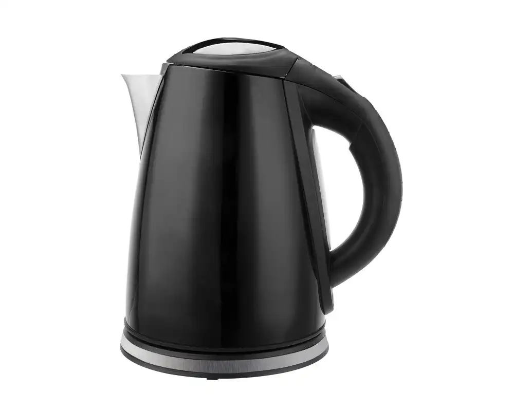 Tornado Stainless Steel Electric Kettle, 1.8 Litre, 1850-2200 Watt, Black - TKS-2218 B