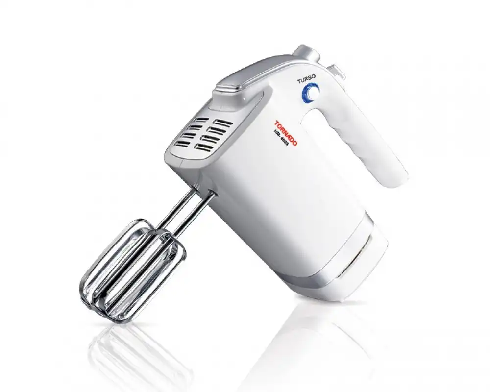 TORNADO Hand Mixer, 400 Watt, White - HM-400S