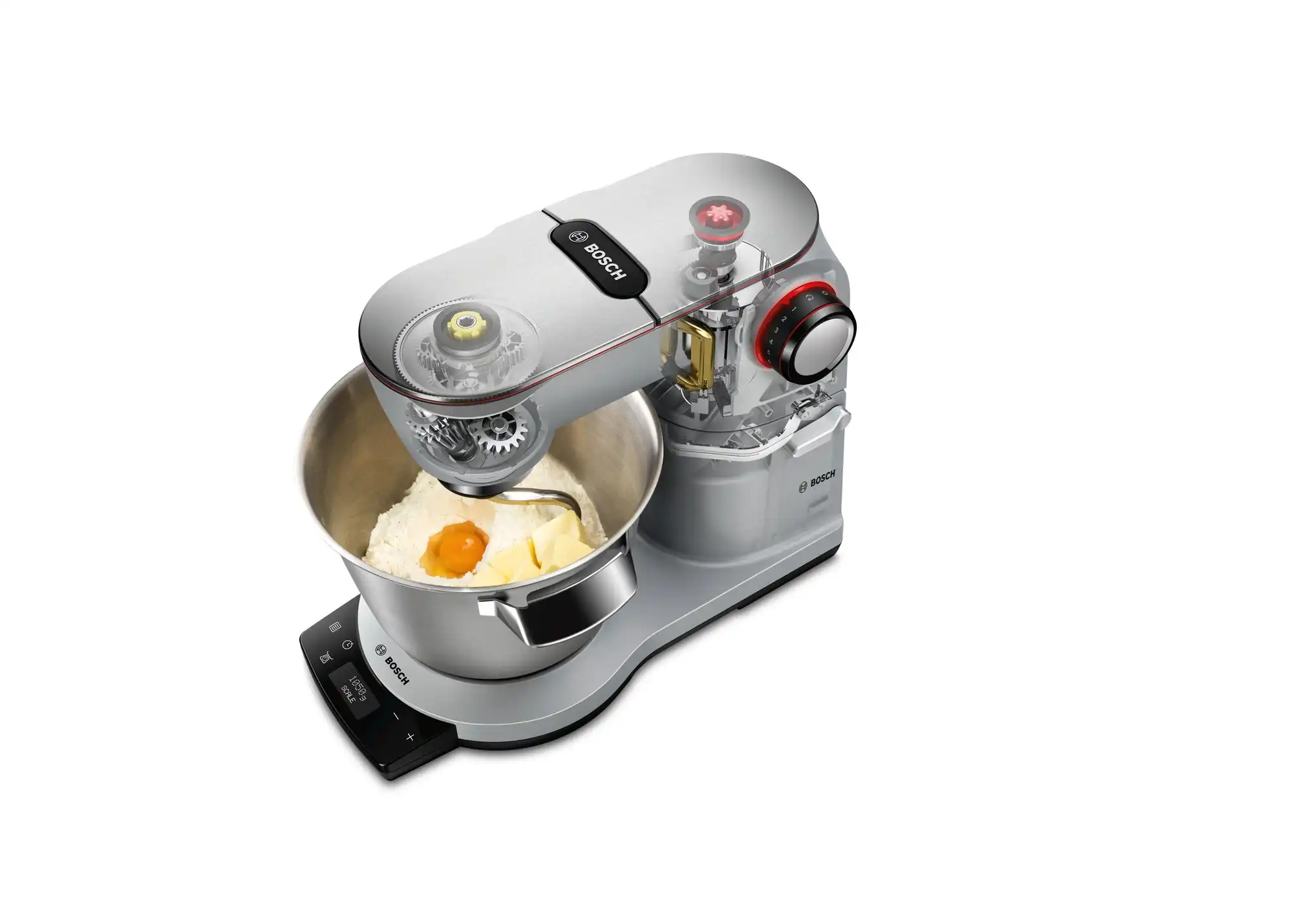 Bosch Optimum Kitchen machine, 5.5 Liters, 1500 Watt, Silver - MUM9YX5S12