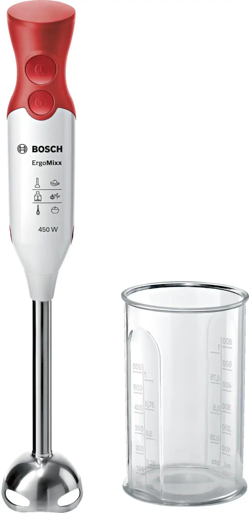 Bosch Hand Blender, 450 W, White - MSM64110