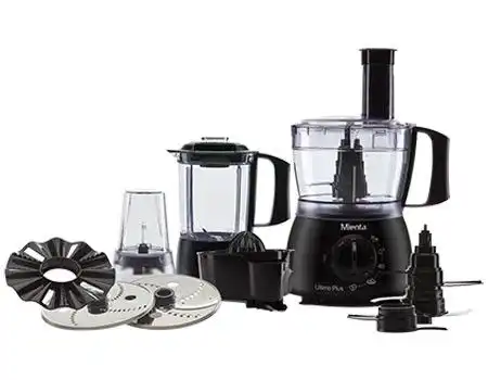 Mienta Ultimo Plus Food Processor, 1000 Watt, Black - FP14201B