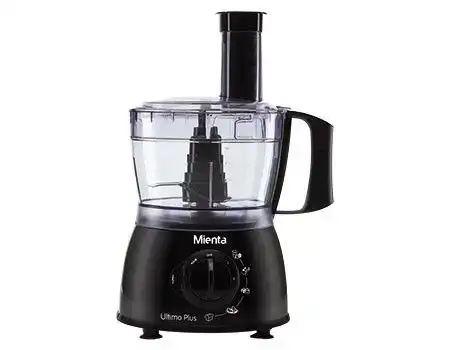 Mienta Ultimo Plus Food Processor, 1000 Watt, Black - FP14201B