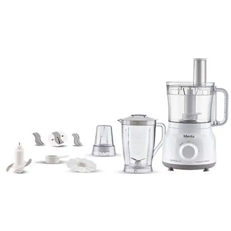 Mienta Food Processor, 800 Watt, White - FP14922A
