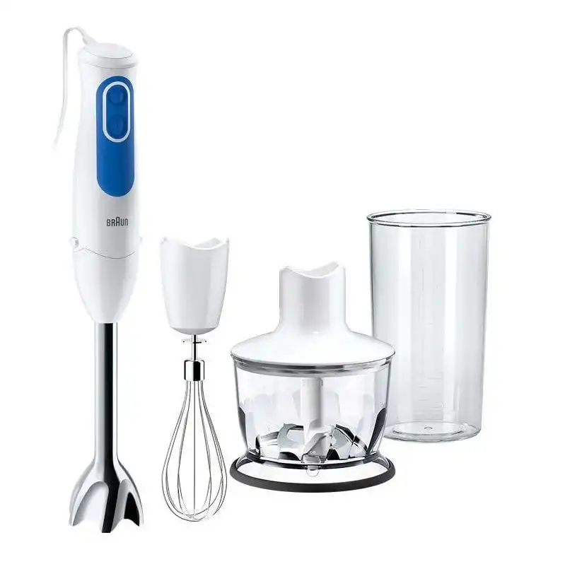 خلاط يدوي مالتي كويك 3 براون، 700 واط، ابيض / ازرق - MQ 3025 - 700 w sauce