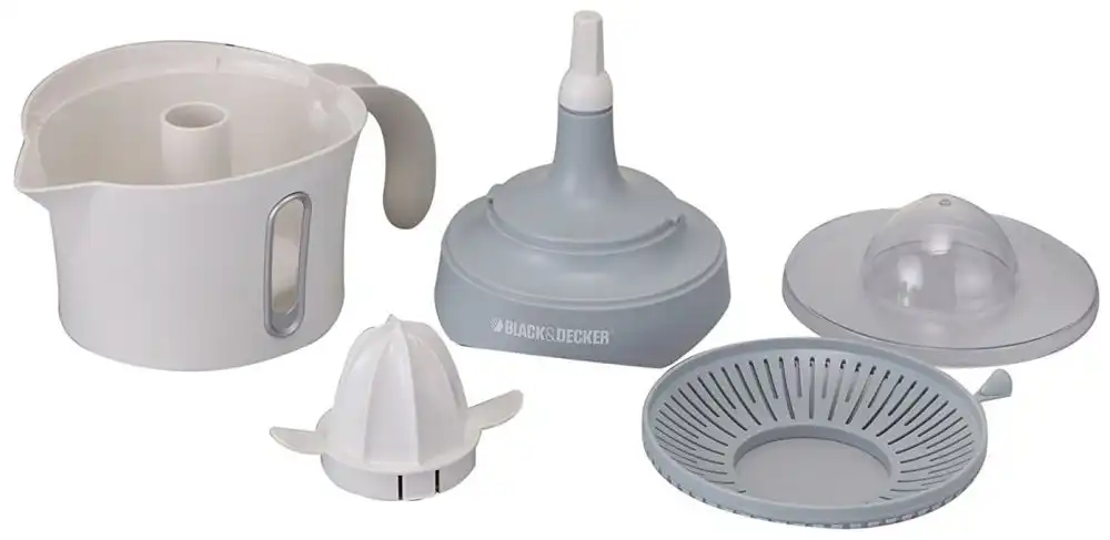 BLACK & DECKER Citrus Juicer, 500ml, 30 Watt, White - CJ650