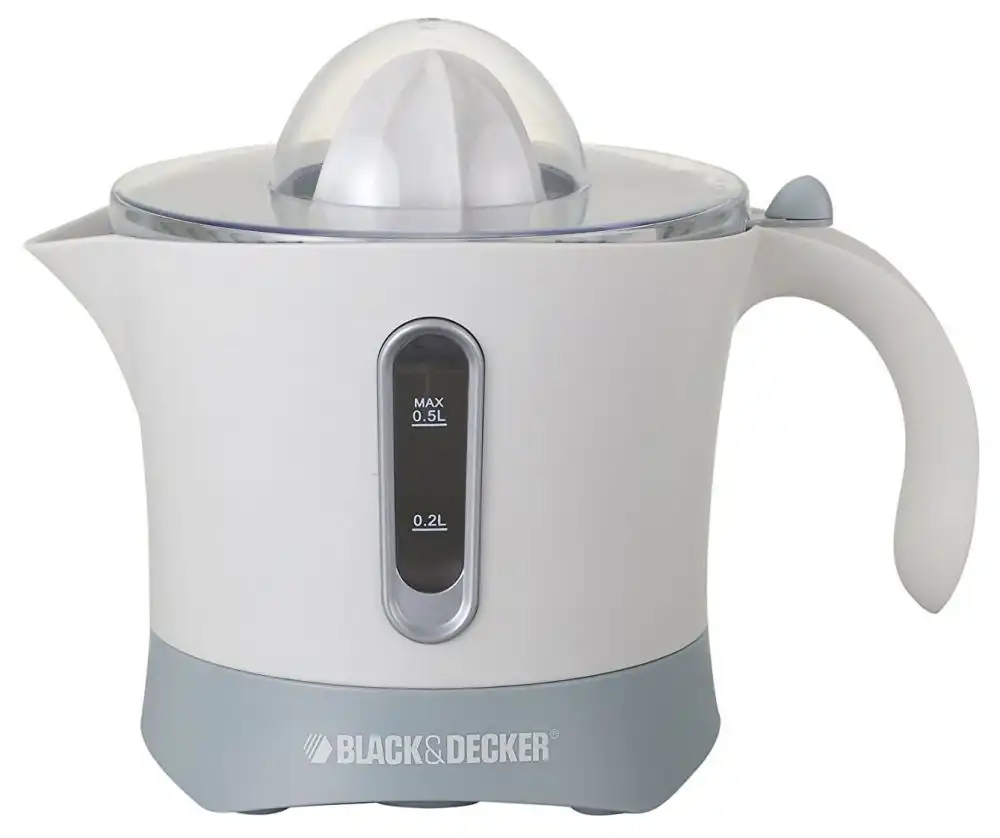 BLACK & DECKER Citrus Juicer, 500ml, 30 Watt, White - CJ650